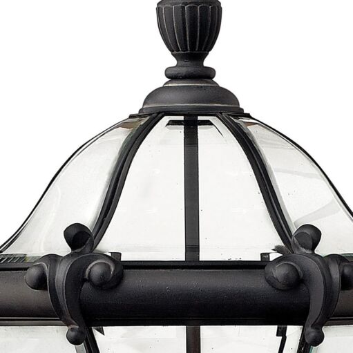 San Clemente 2441MB - Large Post Top or Pier Mount Lantern - Black