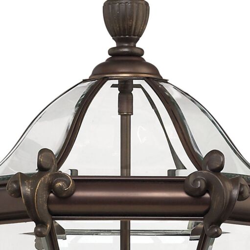 San Clemente 2442CB - Large Hanging Lantern - Bronze