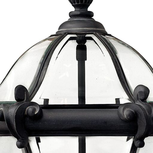 San Clemente 2442MB - Large Hanging Lantern - Black