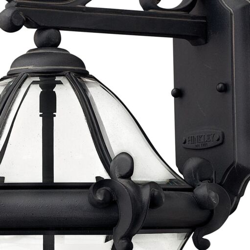 San Clemente 2444MB - Medium Wall Mount Lantern - Black