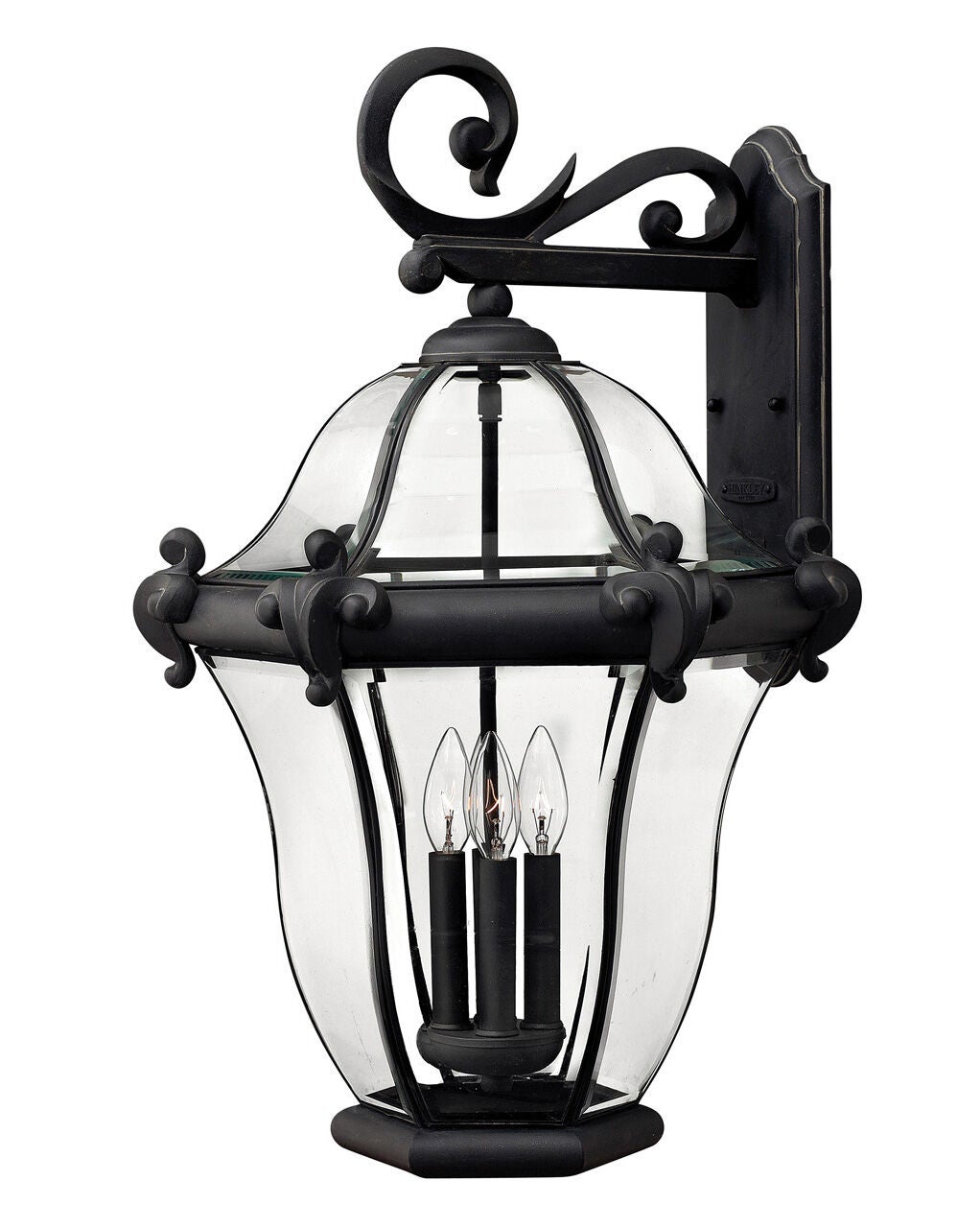 San Clemente 2446MB Extra Large Wall Mount Lantern - Black