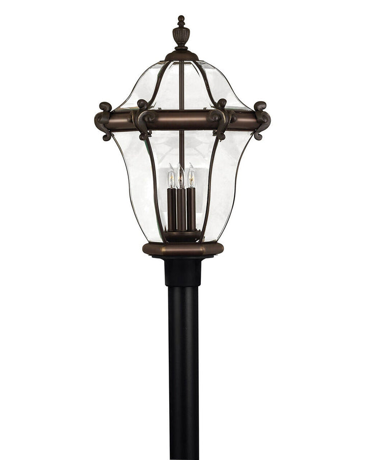 San Clemente 2447CB - Extra Large Post or Pier Mount Lantern - Copper