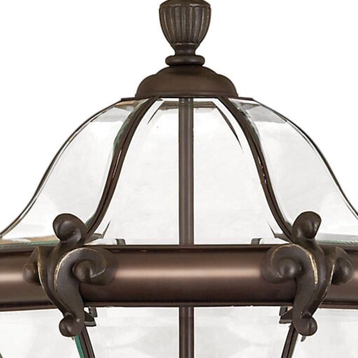 San Clemente 2447CB - Extra Large Post or Pier Mount Lantern - Copper