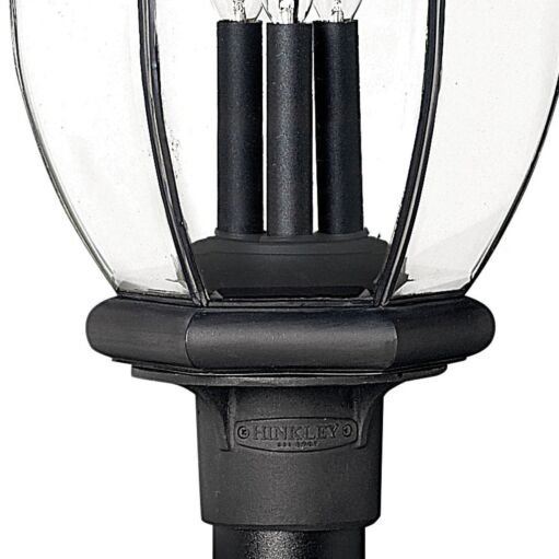 San Clemente 2447MB - Extra Large Post or Pier Mount Lantern - Black