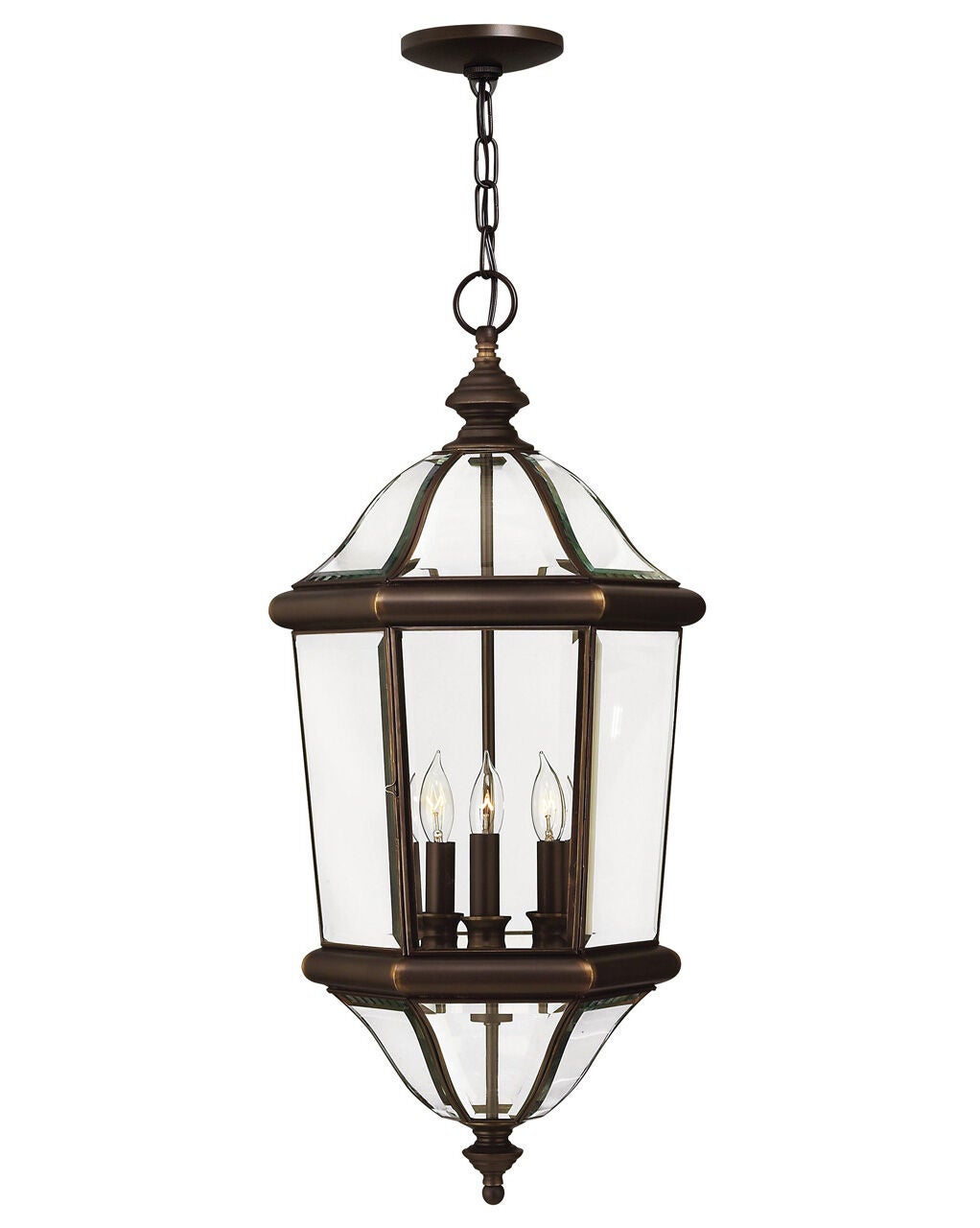 Augusta 2452CB - Large Hanging Lantern - Bronze