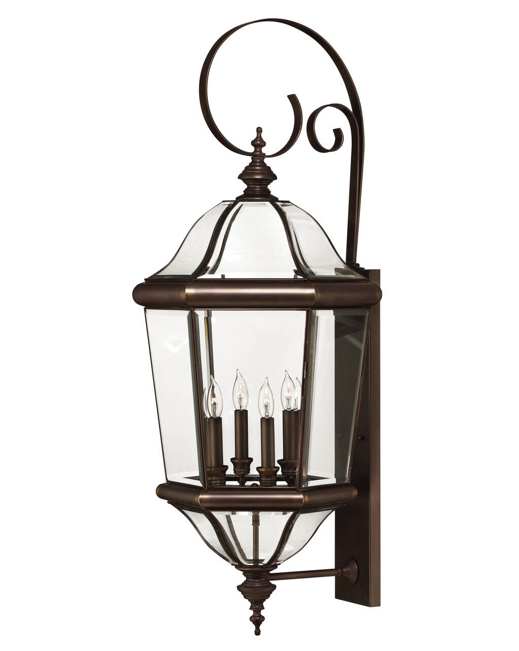 Augusta 2456CB - Large Wall Mount Lantern - Copper