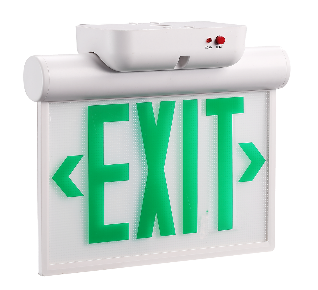 Dual Circuit LED Exit Sign - Red/Green