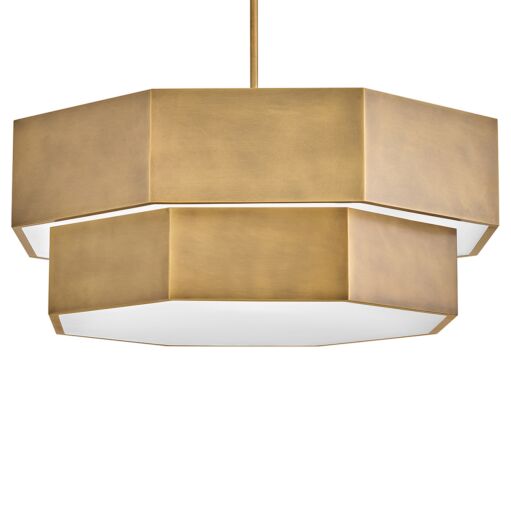 Facet 46995HB  Medium Convertible Chandelier - Bronze