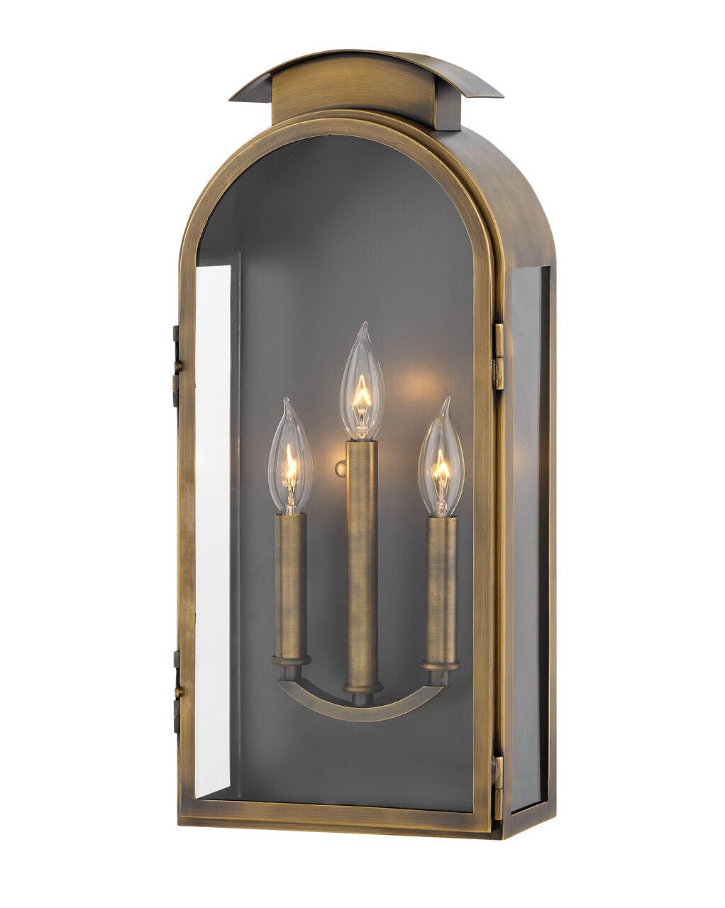 Rowley 2525LS Large Wall Mount Lantern - Gray