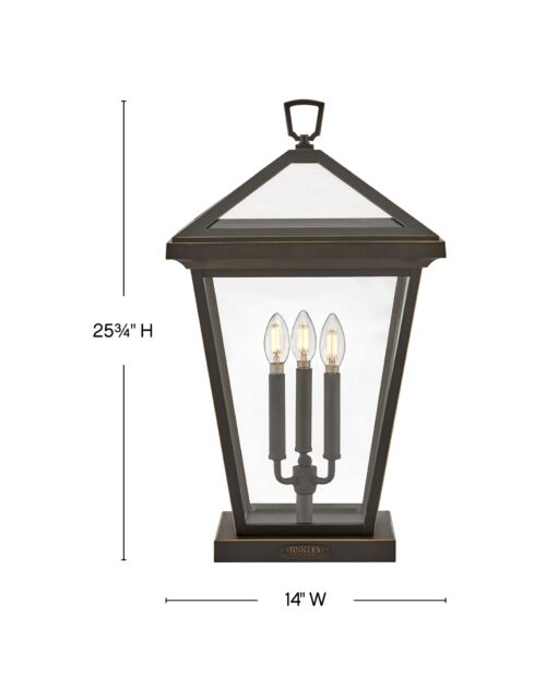 Alford Place 2557OZ - Large Pier Mount Lantern - Oil Rubbed Bronze