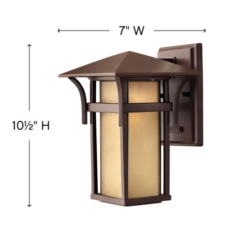 Harbor 2570AR - Small Wall Mount Lantern - Bronze