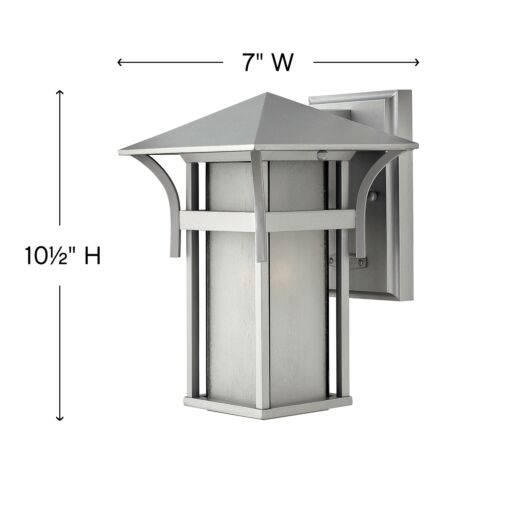 Harbor 2570TT - Small Wall Mount Lantern - Grey