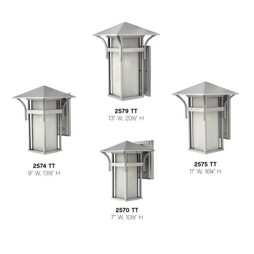 Harbor 2574TT - Medium Wall Mount Lantern - Grey