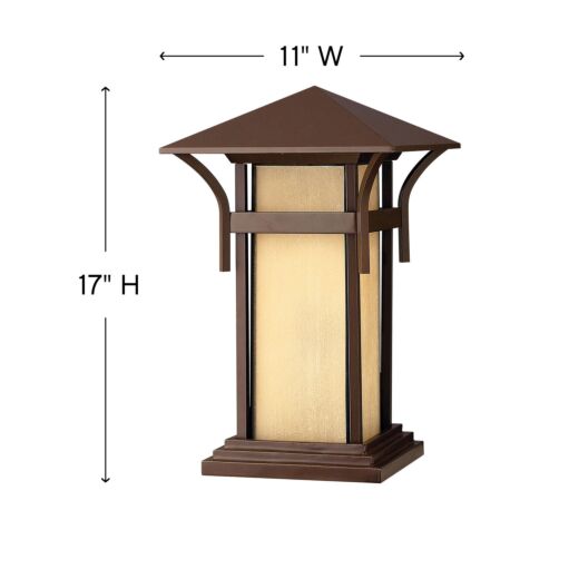 Harbor 2576AR - Large Pier Mount Lantern - Bronze