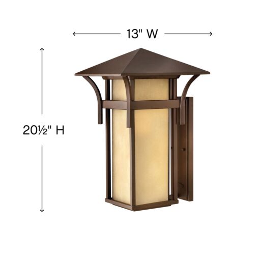 Harbor 2579AR - Extra Large Wall Mount Lantern - Brozen