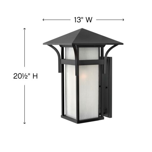 Harbor 2579SK - Extra Large Wall Mount Lantern - Black