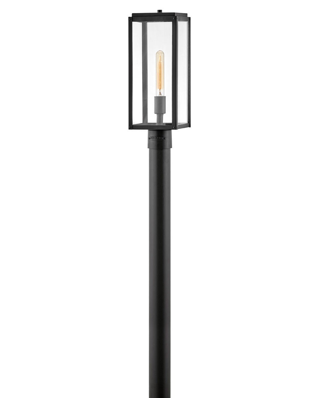 Max 2591BK - Medium Post Top or Pier Mount Lantern - Black