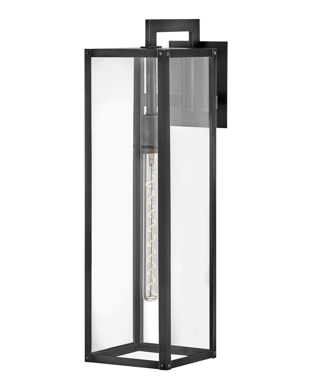 Max 2595BK-LL - Large Wall Mount Lantern - Black