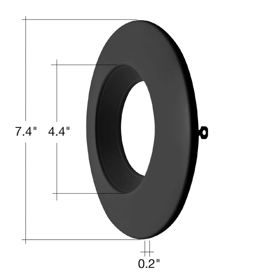 5/6"RDL: Black Trim Baffle Trim