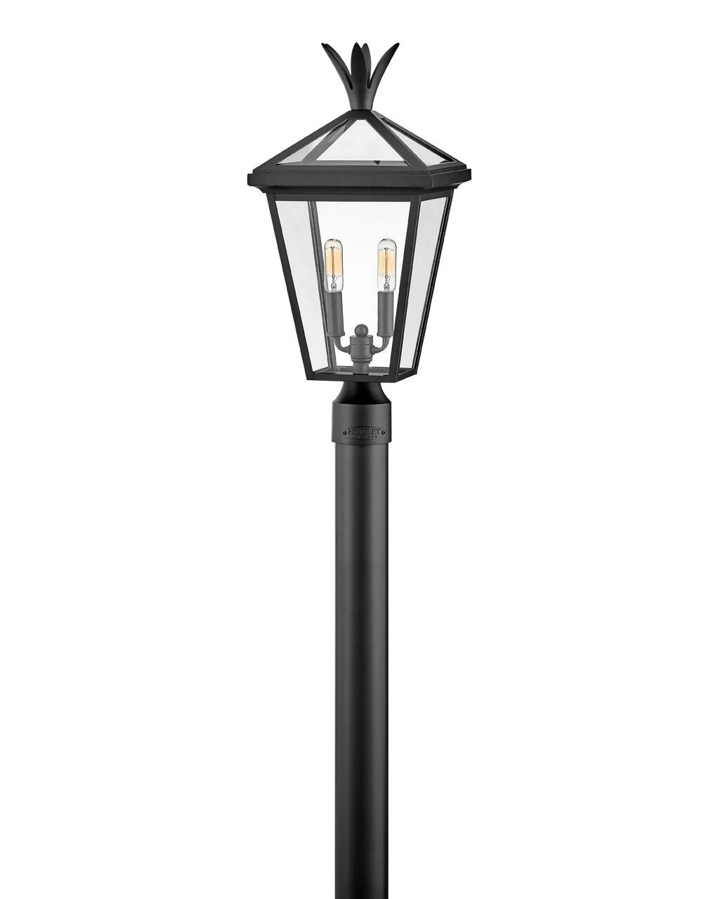 Palma 26091BK - Large Post Top or Pier Mount Lantern - Black