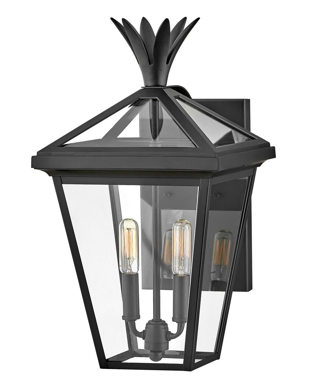 Palma 26094BK - Medium Wall Mount Lantern - Black