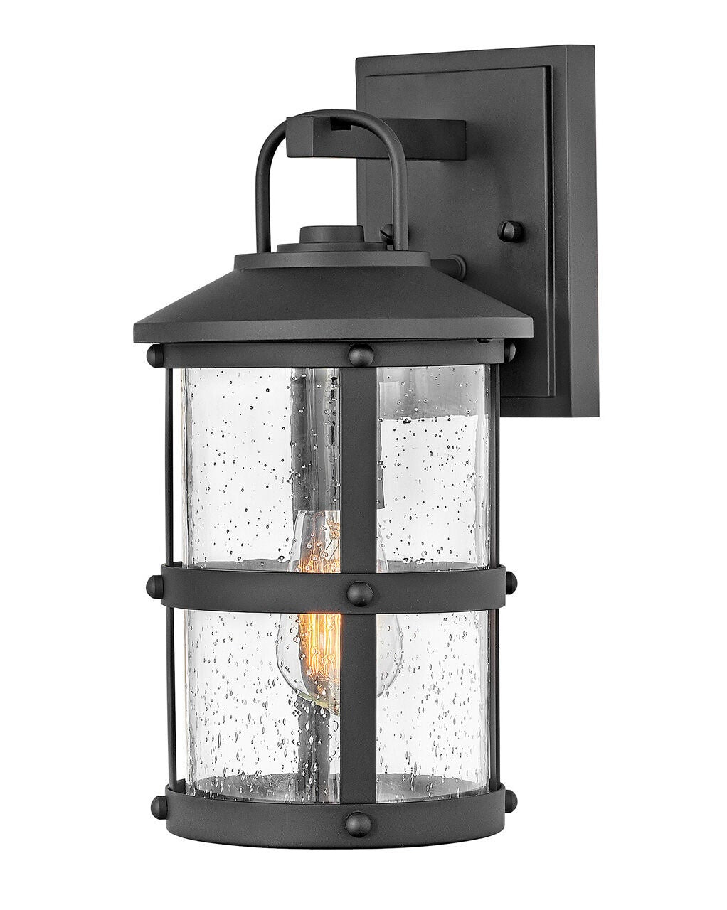 Lakehouse 2680BK-LL - Medium Wall Mount Lantern - Black