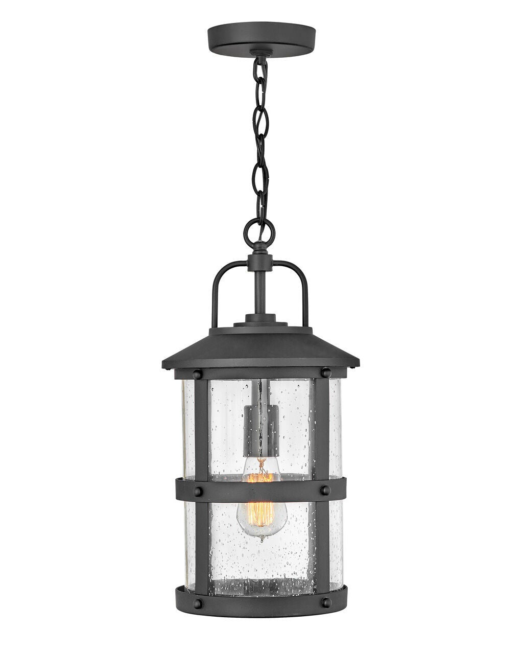 Lakehouse 2682BK-LL - Medium Hanging Lantern - Black