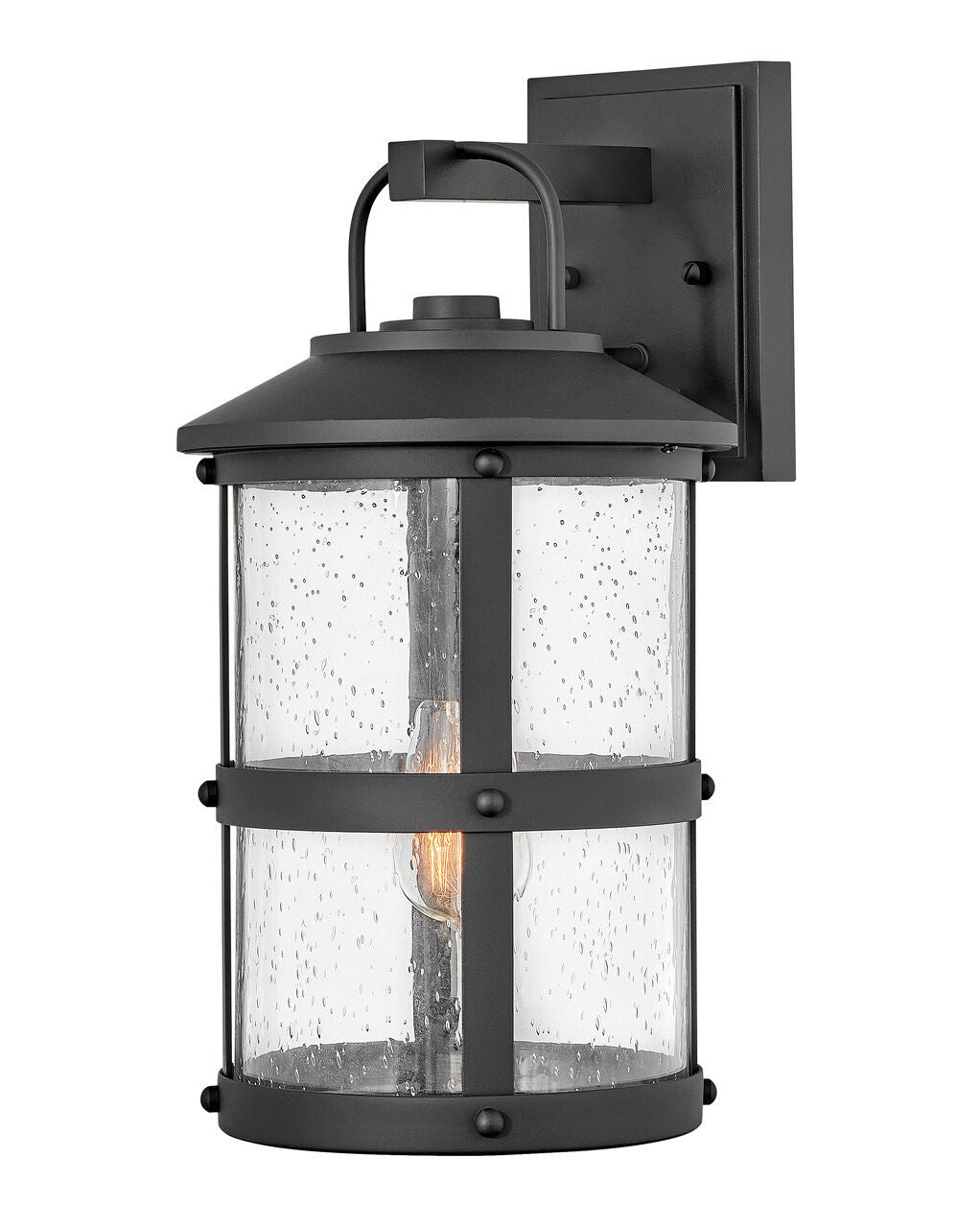 Lakehouse 2684BK-LL - Medium Wall Mount Lantern - Black