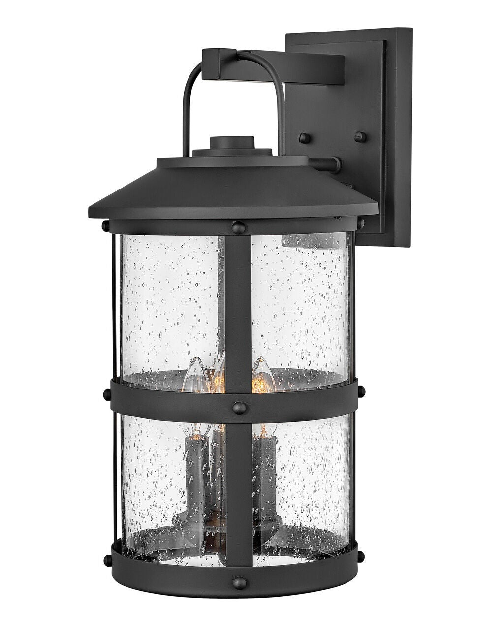 Lakehouse 2685BK-LL - Medium Wall Mount Lantern - Grey