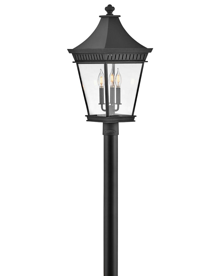 Chapel Hill 27091MB - Large Post Top or Pier Mount Lantern - Black