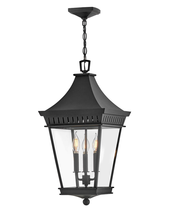 Chapel Hill 27092MB - Large Hanging Lantern - Black