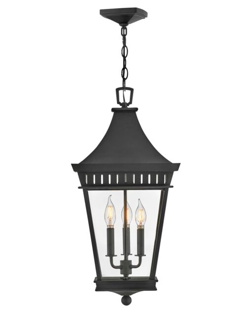 Chapel Hill 27092MB - Large Hanging Lantern - Black