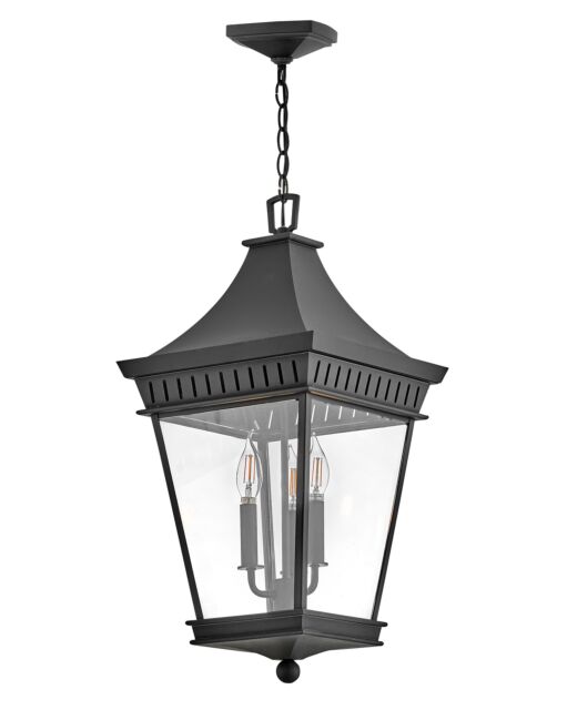 Chapel Hill 27092MB - Large Hanging Lantern - Black