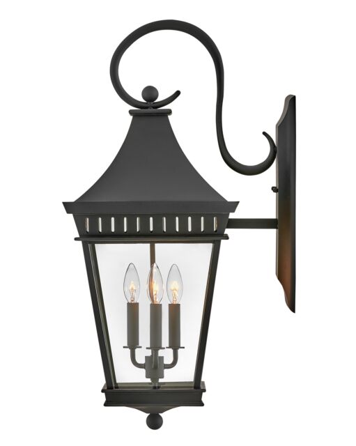 Chapel Hill 27094MB - Large Wall Mount Lantern - Black