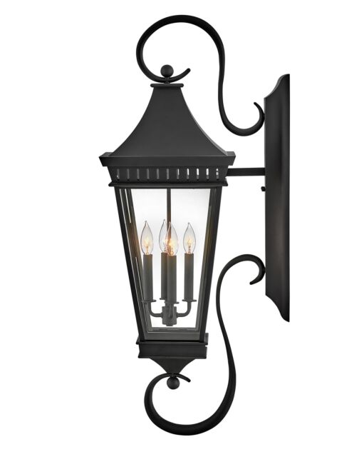 Chapel Hill 27098MB - Extra Large Wall Mount Lantern - Black