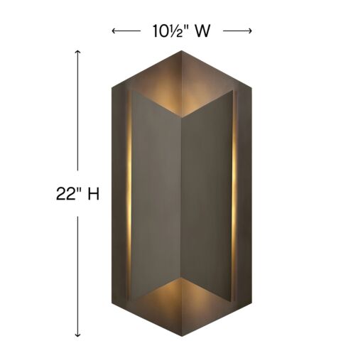 Lex 2715BZ Large Wall Mount Lantern - Bronze