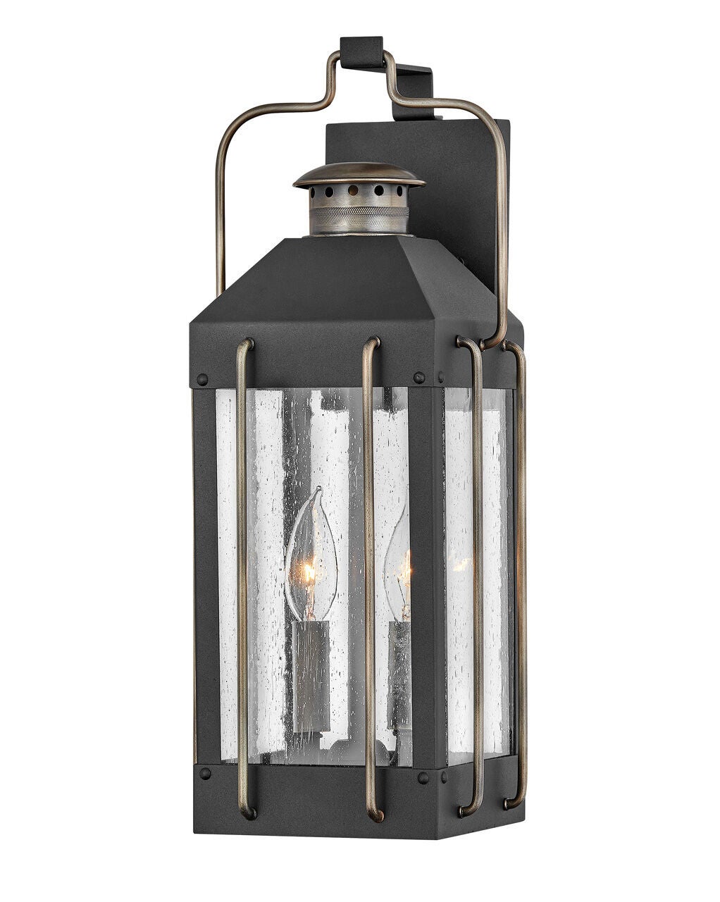 Fitzgerald 2734TK - Medium Wall Mount Lantern - Black