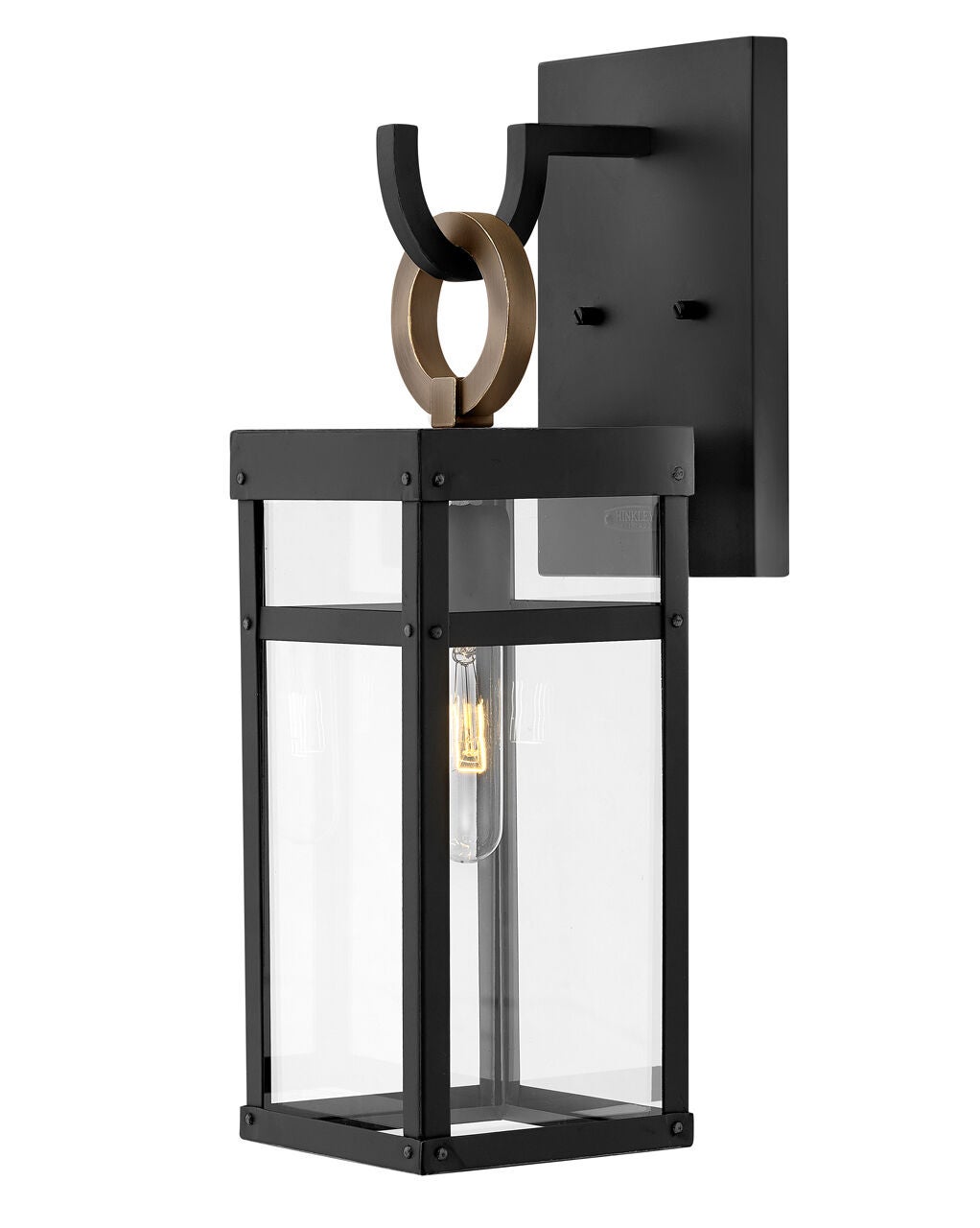 Porter 2800BK-LL - Medium Wall Mount Lantern - Black