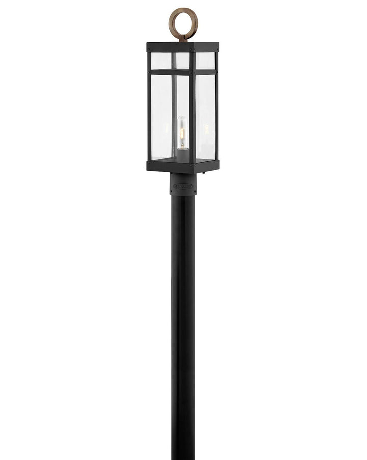 Porter 2801BK-LL - Large Post Top or Pier Mount Lantern - Black