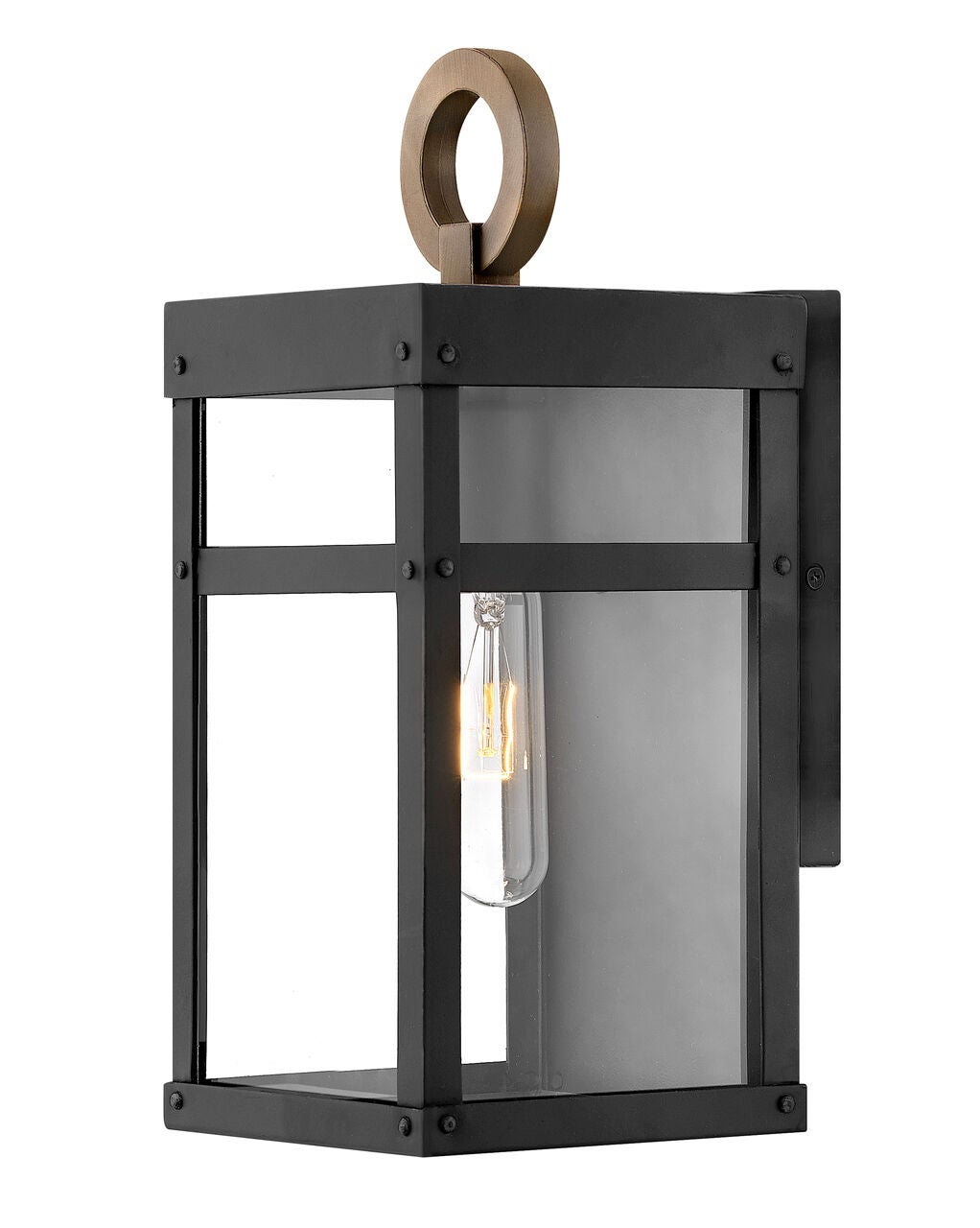 Porter 2806BK-LL - Small Wall Mount Lantern - Black