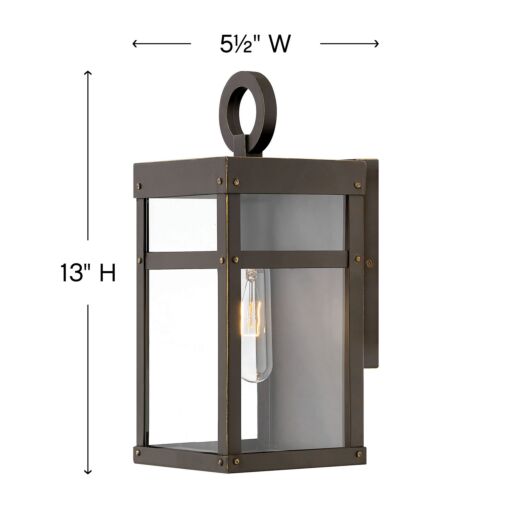 Porter 2806OZ - Extra Small Wall Mount Lantern - Oil Rubbed Bronze