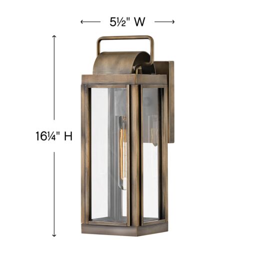 Sag Harbor 2840BU - Small Wall Mount Lantern - Bronze