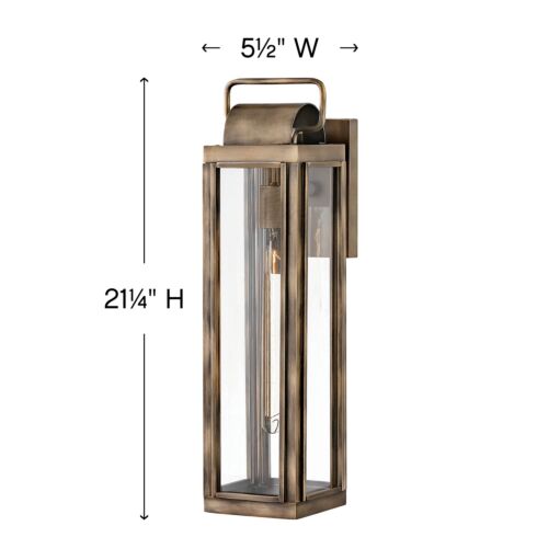 Sag Harbor 2845BU - Large Wall Mount Lantern - Bronze