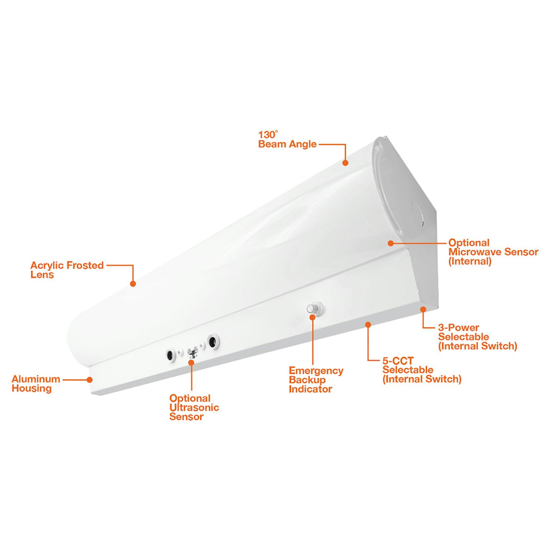 4' Linear Corner Strip Fixture