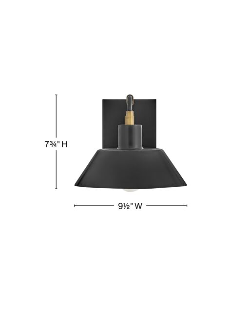 Brewster 28820BX - Small Wall Mount Barn Light - Black