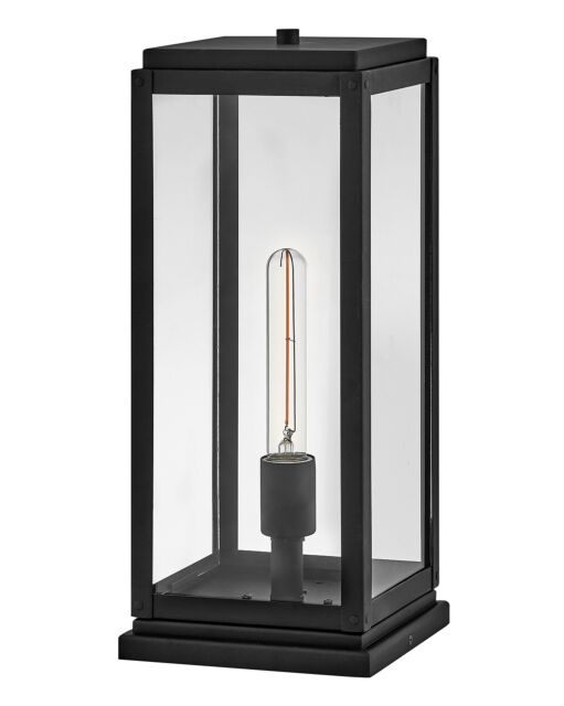 Max 28857BK-LV Medium Pier Mount Lantern - Black