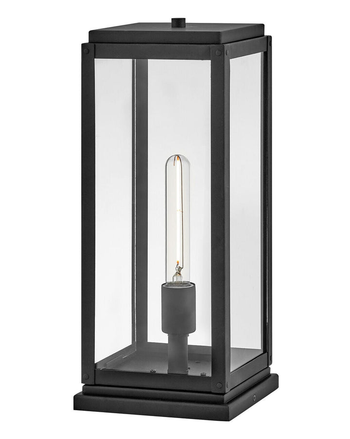 Max 28857BK Medium Pier Mount Lantern - Black