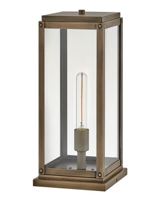 Max 28857BU-LV Medium Pier Mount Lantern - Bronze