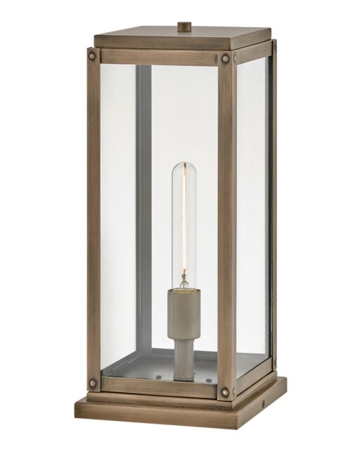 Max 28857BU Medium Pier Mount Lantern - Bronze