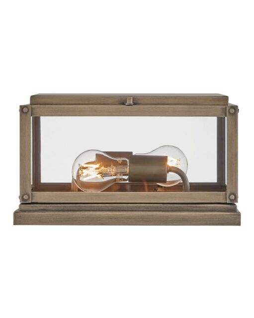 Max 28858BU-LV Small Pier Mount Lantern - BRONZE